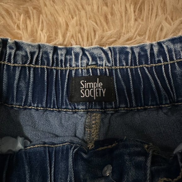 Blue Simple Society Jean size 3/26 - Picture 2 of 3